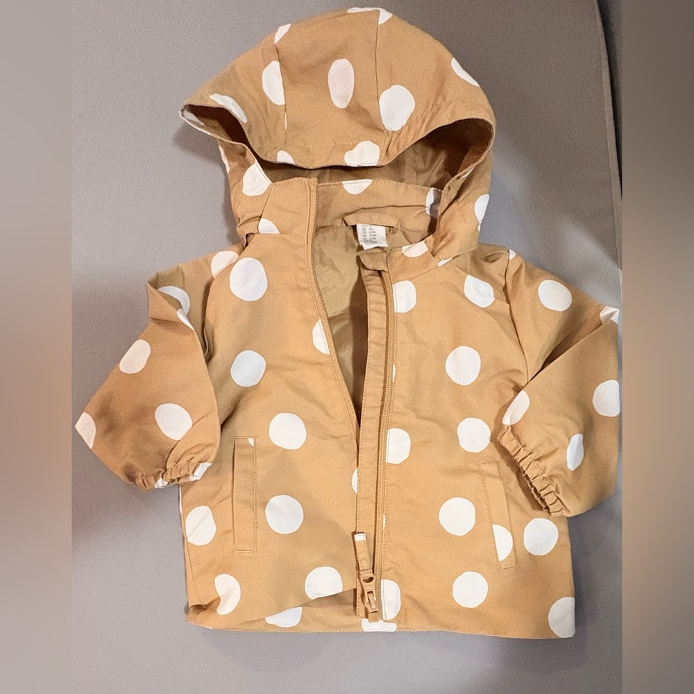 Polka Dot baby rain/fall Jacket
